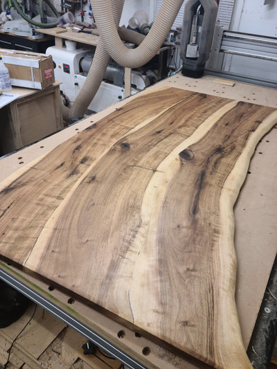English Walnut Sit-Stand Desk